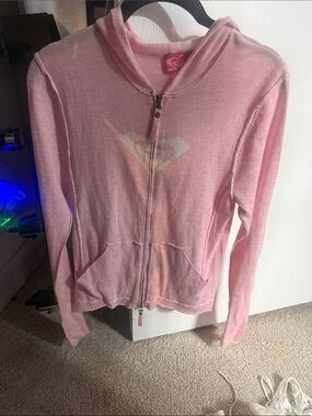 Roxy Women's Pink Zip-Up Hoodie